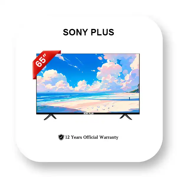 Sony Plus 65 Inch Frameless Voice Control 4K Google TV